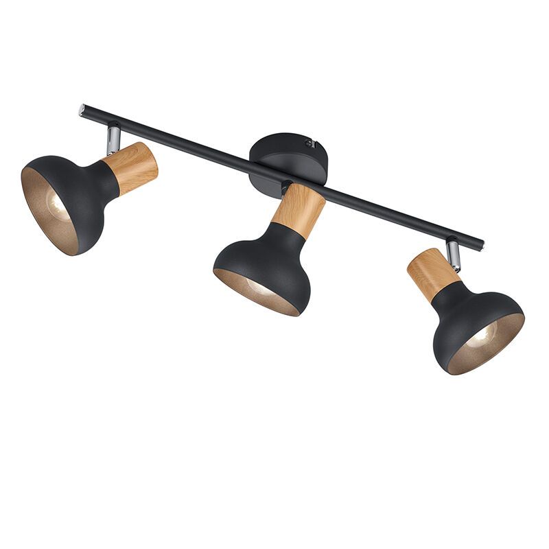 Zwarte plafondspot modern, Toos Zwarte plafondspot modern, Toos