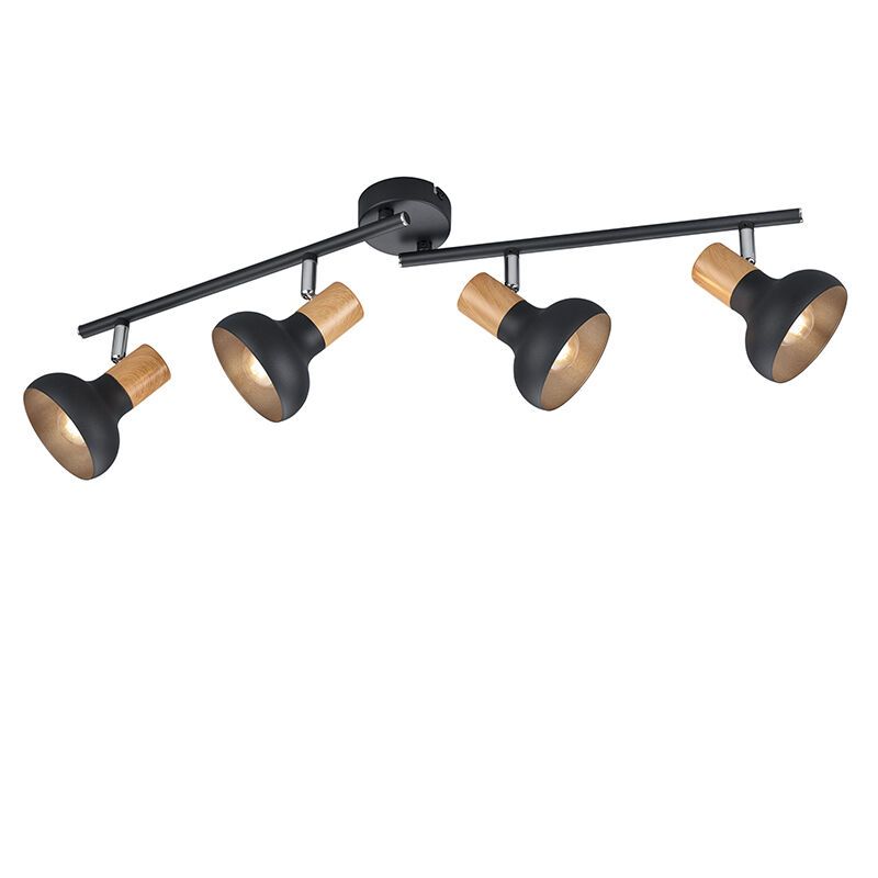 Zwarte plafondspot modern, Toos