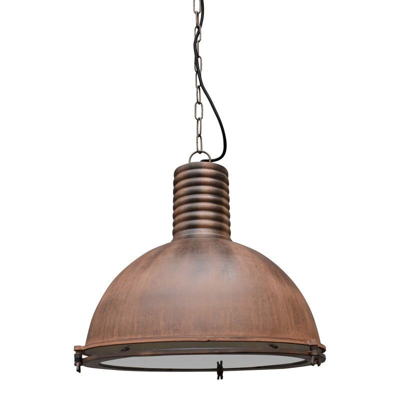 Roestige hanglamp Descon, Industrieel