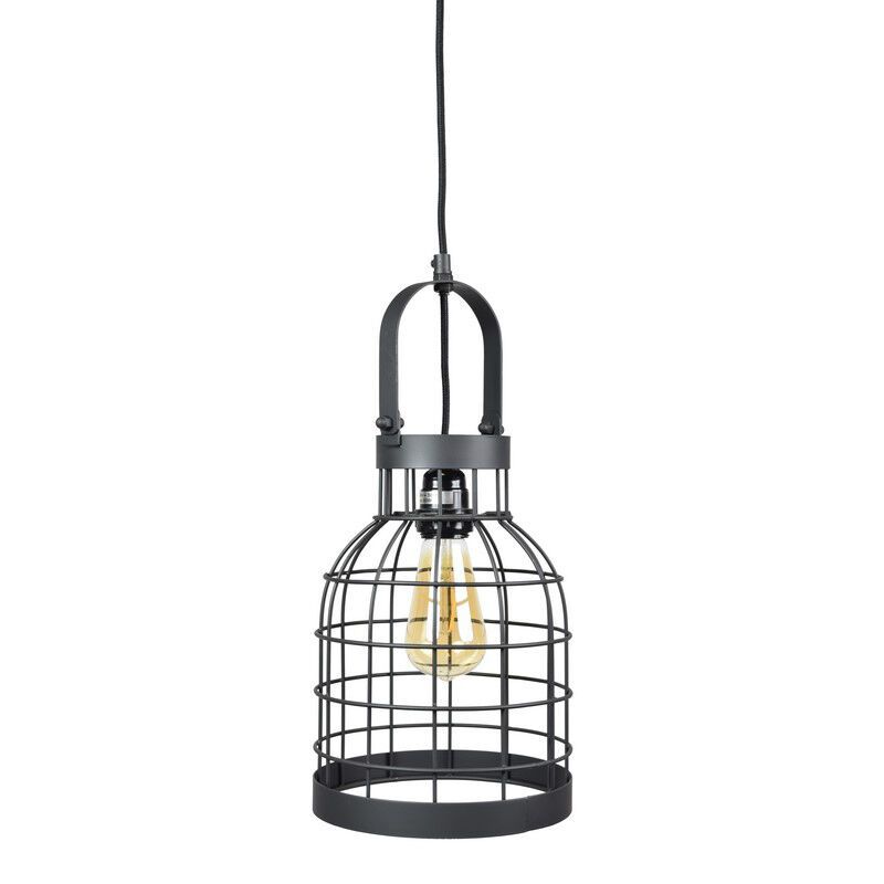 Industriële hanglamp Faber, Zwart