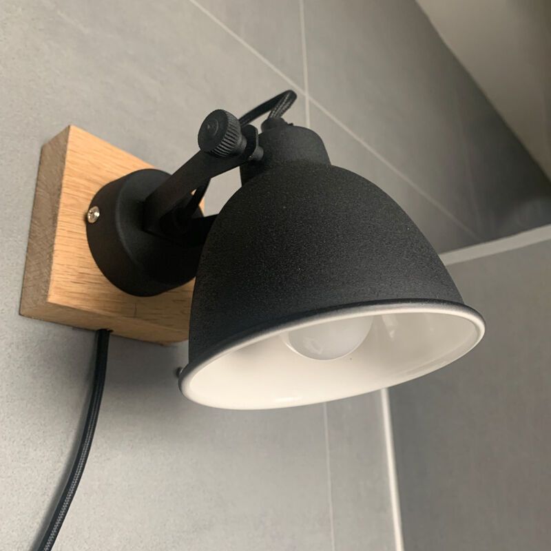 Industriële wandlamp zwart, Redon