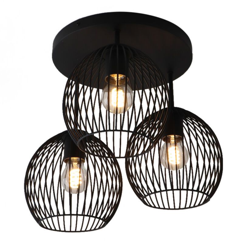 Industriële plafondlamp zwart, Wiro Industriële plafondlamp zwart, Wiro