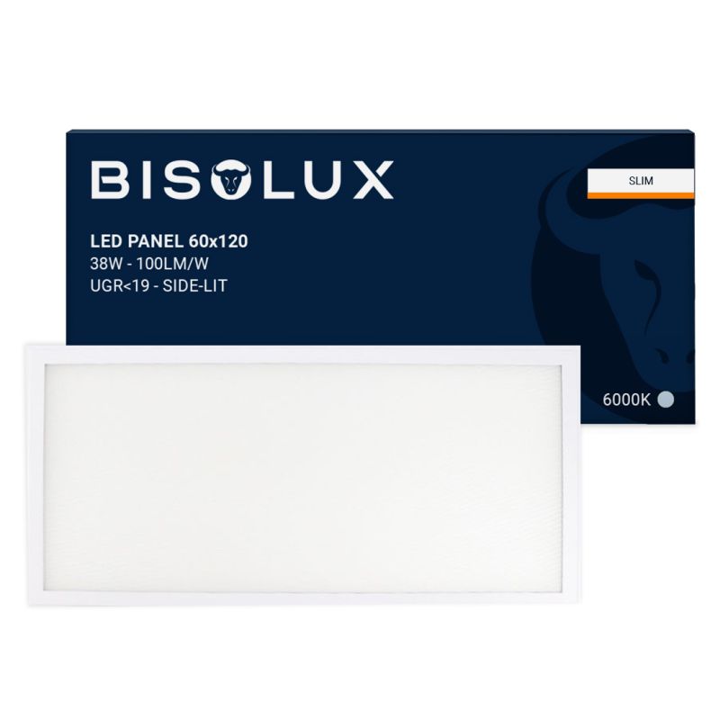Bisolux LED paneel 60x120 - 60W - 6000K - UGR<19 - side-lit