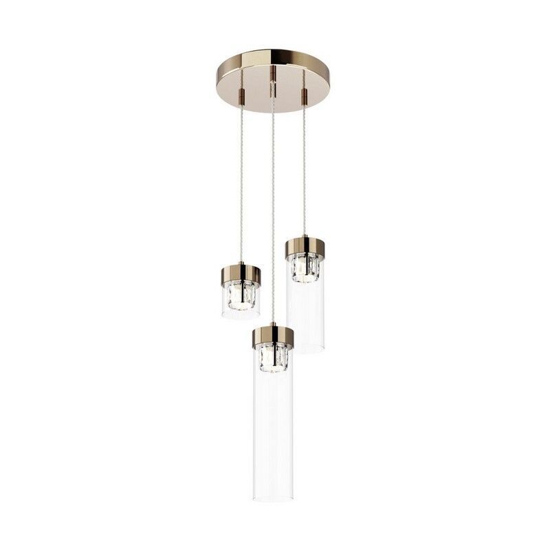 Design hanglamp Maxwell, goud, glas Design hanglamp Maxwell, goud, glas