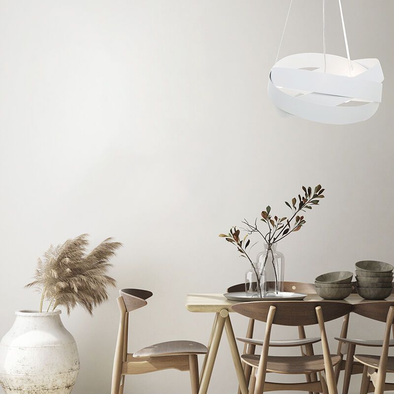 Moderne hanglamp wit, Tanno