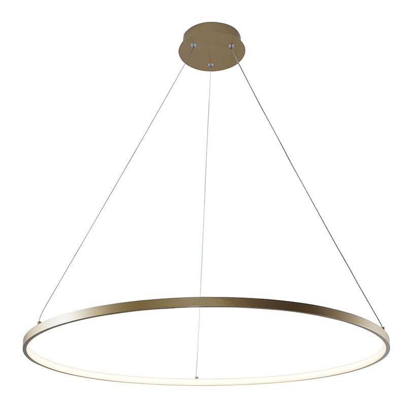 Design hanglamp goud, Kubra, 36W, warm tot koud wit verstelbare LED