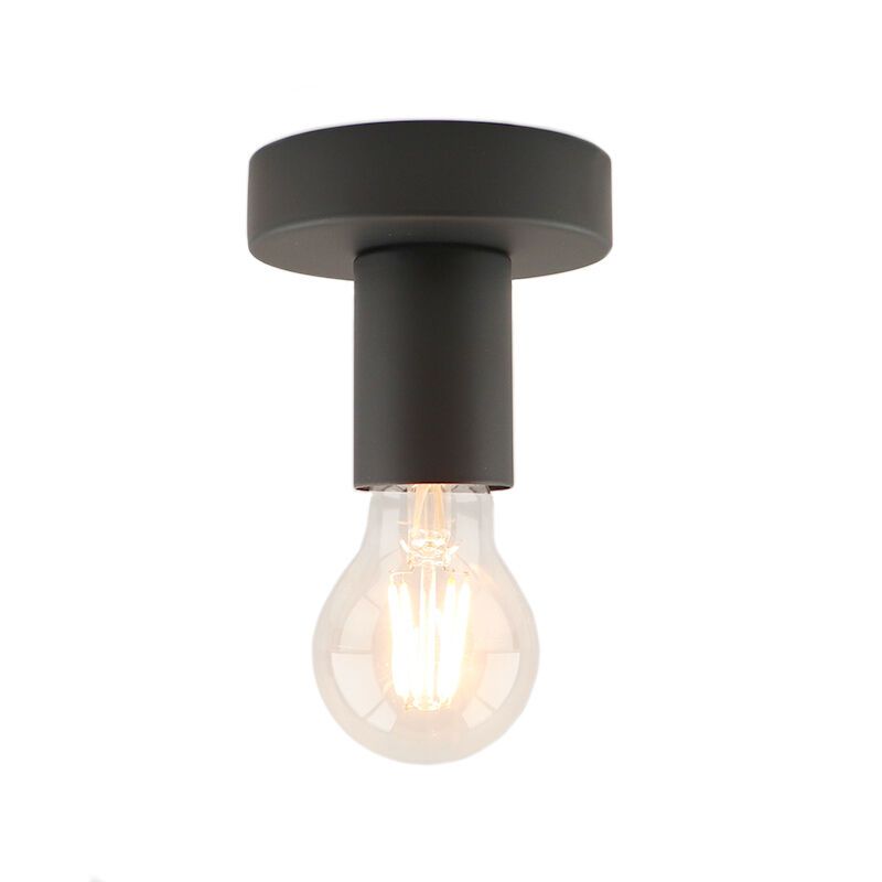 Plafondfitting Rami zwart, E27 Plafondfitting Rami zwart, E27