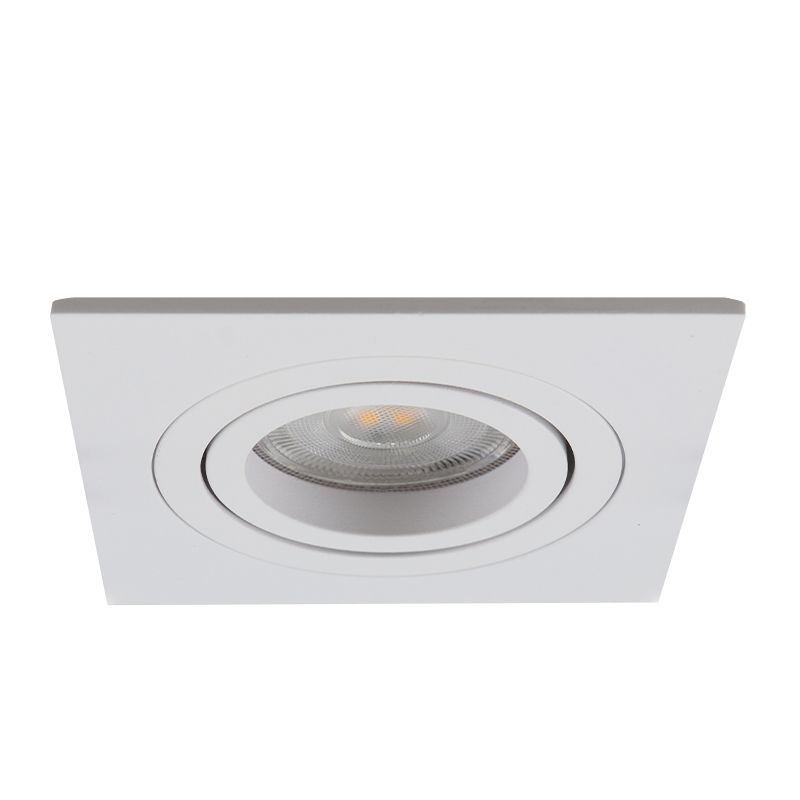 BRUMBERG inbouwspot Tirrel-R, GU10 fitting, mat aluminium