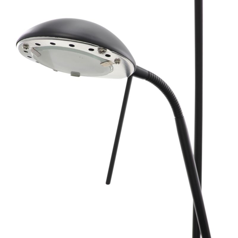 Moderne Staande Leeslamp Zwart Salvador 18W 3000K LED Met moderne-staande-leeslamp-zwart-salvador-18w-3000k-led-met