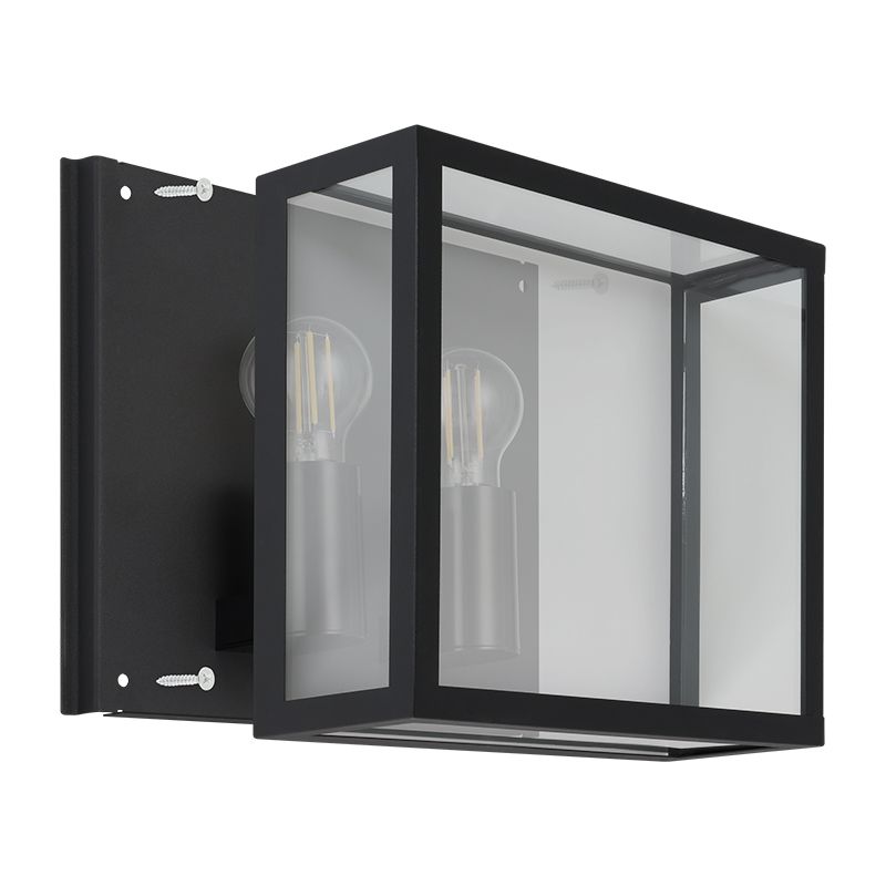 Buitenwandlamp 1165 gegoten aluminium zwart-koper