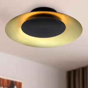Gouden plafonnière Denyse, metaal, modern, 15w, 3000K LED