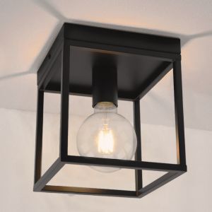 Industriële plafondlamp zwart, Frama