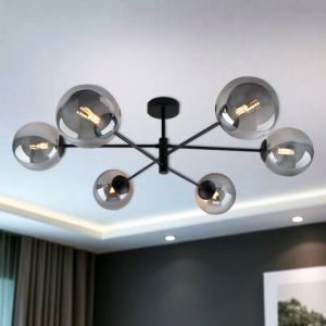 Design plafondlamp grijs, Remo