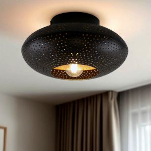 Oosterse plafondlamp zwart, Hila