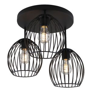 Industriële plafondlamp zwart, Wiro