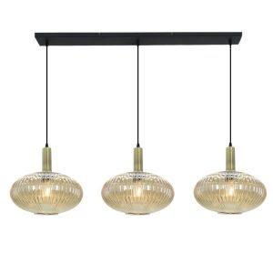 Retro hanglamp amber, Charlois