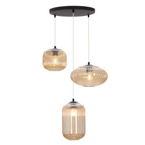 Retro hanglamp amber, Charlois