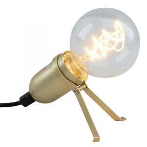 Gouden tafellamp Gidon, metaal