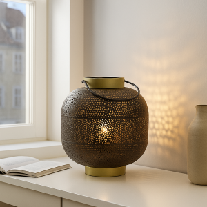 Moderne tafellamp Sivar, zwart, metaal, medium