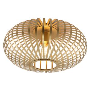 Industriële plafonnière goud, Lieve