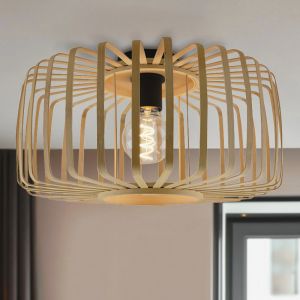 Bamboe plafondlamp bruin, Tina