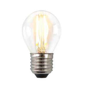 Dimbare Olucia E27 LED filament lamp Melchis, P45, 4W, 2700K