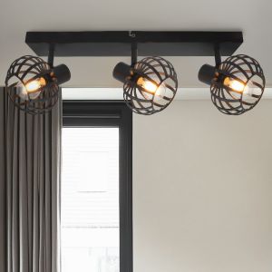 Industriële plafondspot zwart, Lieve