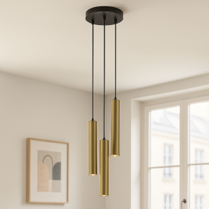 Moderne hanglamp messing, Nadi