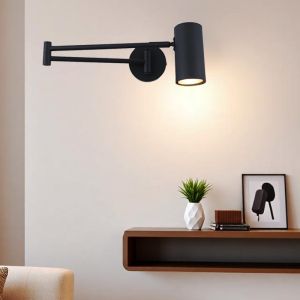 Moderne wandspot zwart, Elena