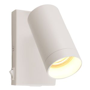 Moderne wandspot wit, Nadi, met schakelaar