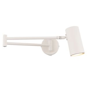 Moderne wandspot wit, Elena, met schakelaar