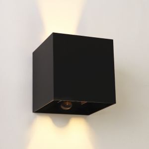 Up down wandlamp met bewegingssensor, Dion, 6W, 2700K LED, IP65