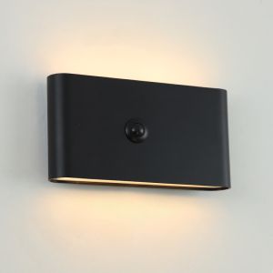 Moderne oplaadbare wandlamp zwart, Rodigo, 1W, 3000K LED, IP44