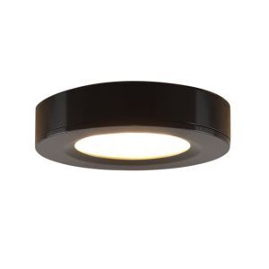 Ronde keukenkast lamp zwart, Sana