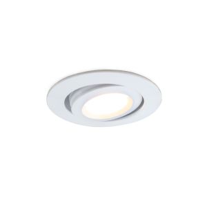Rona kantelbare Veranda inbouwspot, IP44, dimbaar, wit