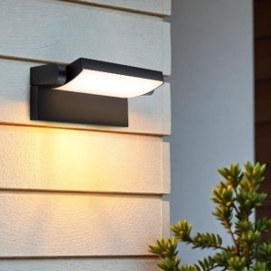 Moderne buitenlamp zwart, Alet, 12,5W, 3000K LED, IP54