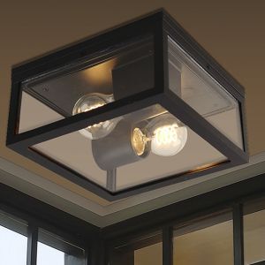 Moderne buitenlamp zwart, Ivanka, IP44