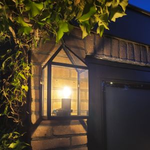 Klassieke buitenlamp zwart, Janco, IP23