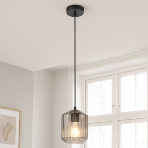 Retro hanglamp transparant, Jisca