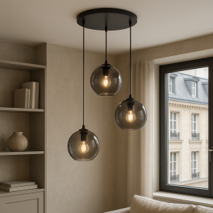 Design hanglamp grijs, Giada