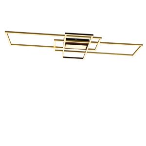 Moderne plafondlamp messing, Alessandro