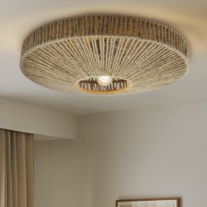 Landelijke plafondlamp bruin, Sanny