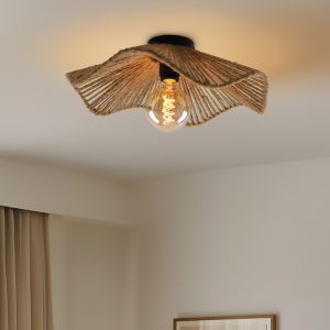Landelijke plafondlamp bruin, Annelot
