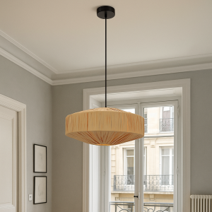 Papieren hanglamp bruin, Daisy