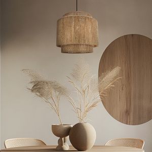 Landelijke hanglamp bruin, Sanny