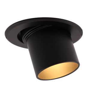Aluminium inbouwspot zwart, Janna