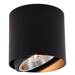 Moderne opbouwspot zwart, Mario