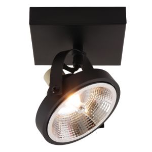 Moderne plafondlamp zwart, Morris