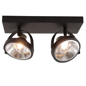 Moderne plafondlamp zwart, Morris