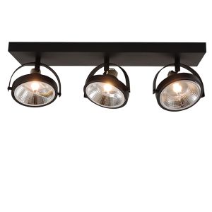 Moderne plafondlamp zwart, Morris
